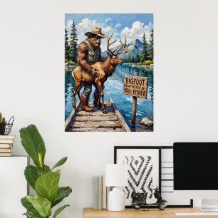  vattenfront: Bigfoot's Gentle Rädding Poster