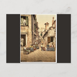 Vattenfront, Garda, Sjö av, Italien Classic Photoc Vykort