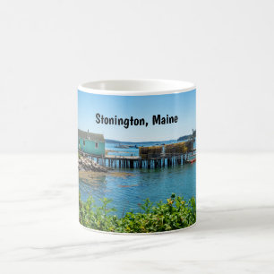 Vattenfront i Stonington, Maine Kaffemugg