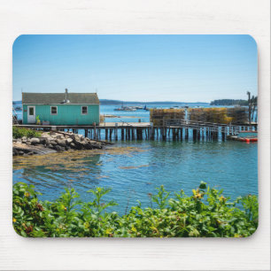 Vattenfront i Stonington, Maine Musmatta