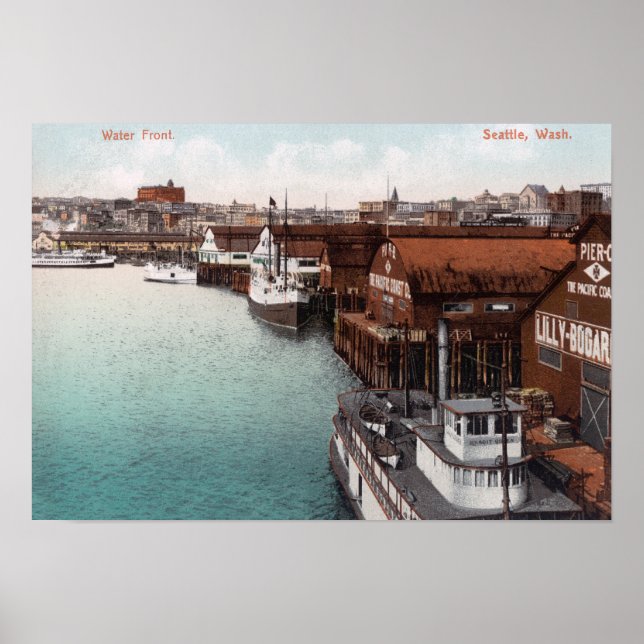 Vattenfrontens vy poster (Framsidan)