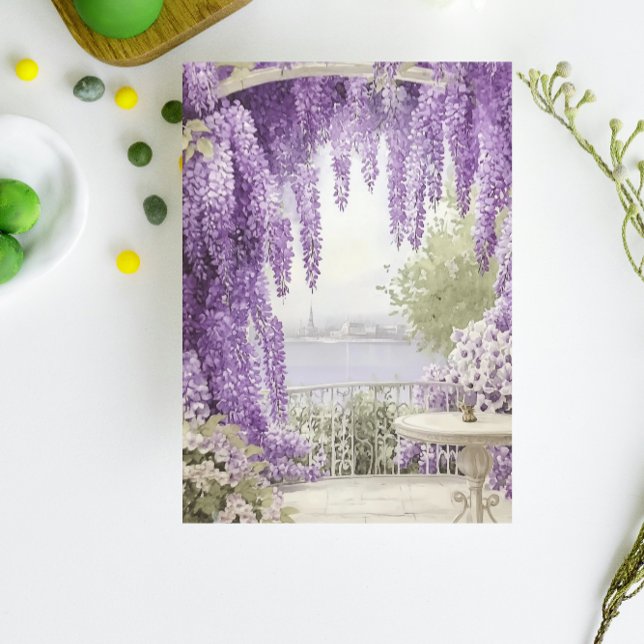 Vattenfrontsscen med flödesslilacor anteckningsbok (Skapare uppladdad)