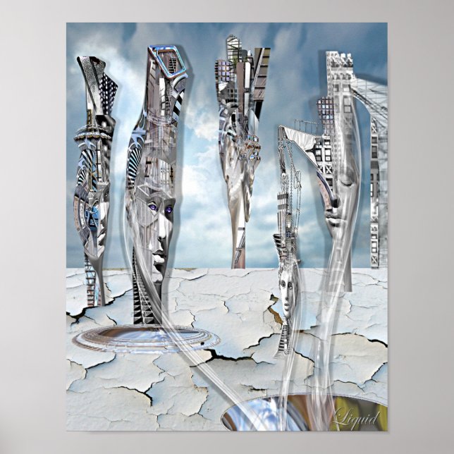 Vattenhålet (skriv ut) poster (Framsidan)