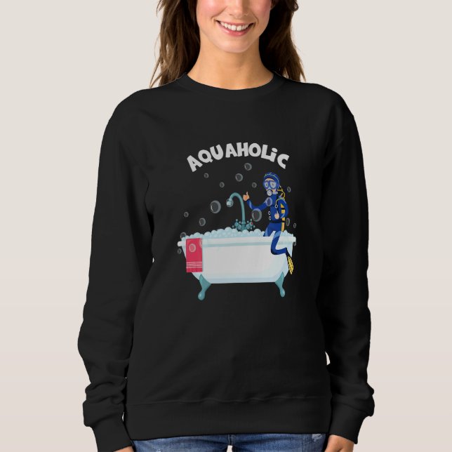 Vattenhaltig diver Dyka Ocean Sea Underwater T Shirt (Framsida)