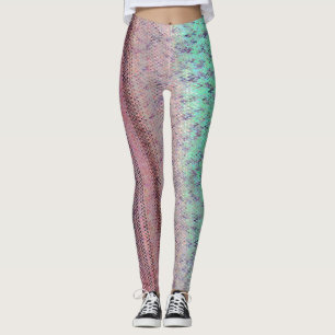 Vattenhaltiga och plommonbroderier leggings