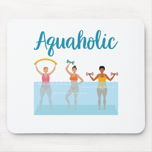 Vattenhaltiga Vatten Aerobics Waterobics Women Musmatta (Framsidan)