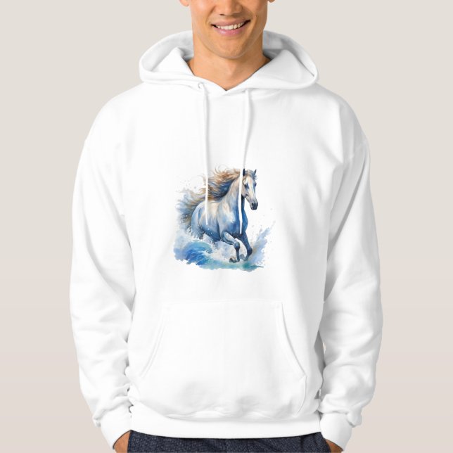 Vattenhäst hoodie! hoodie (Framsida)