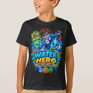 Vattenhjälte Spara Vatten Barn T-Shirt