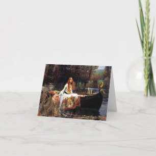 Vattenhus Dam på Shalott Note Card Kort