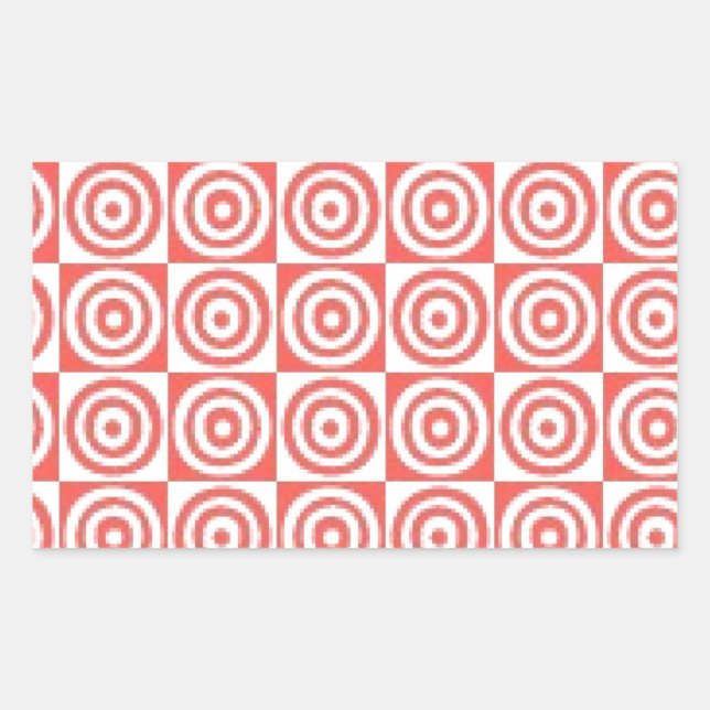 vattenint rektangulärt klistermärke (Framsida)