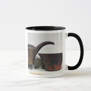 Vattenkanna och handfat (förkoppra), mugg