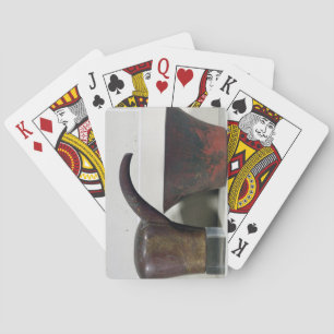 Vattenkanna och handfat (förkoppra), spel kort