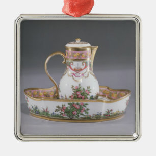 Vattenkanna och handfat som göras i Paris Julgransprydnad Metall