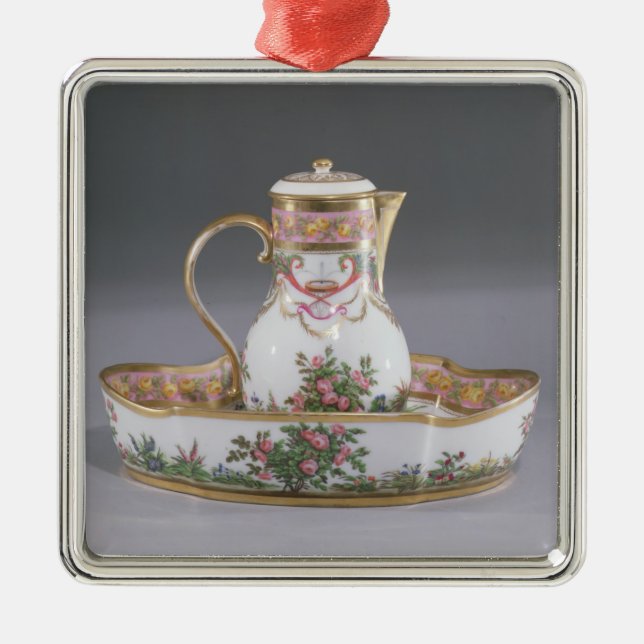 Vattenkanna och handfat som göras i Paris Julgransprydnad Metall (Framsidan)