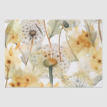 VATTENKOLOR DANDELIONS ÖVRIGA BLOMMIGTEN DECOUPAGE