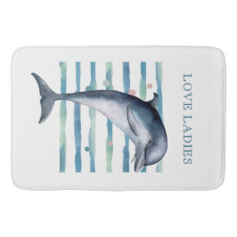 VATTENKOLOR DOLFIN ART BEVARA VACATION BADRUMSMATTA