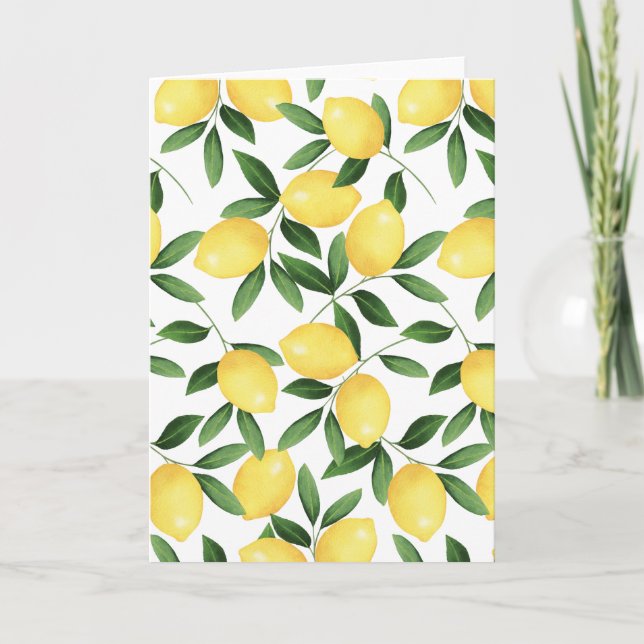 VATTENKOLOR LEMONS KORT (Framsida)