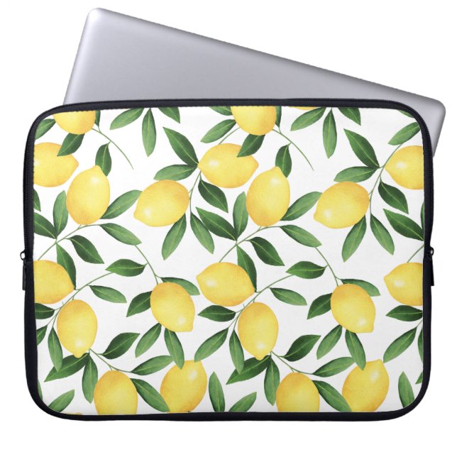 VATTENKOLOR LEMONS LAPTOP FODRAL (Framsidan)