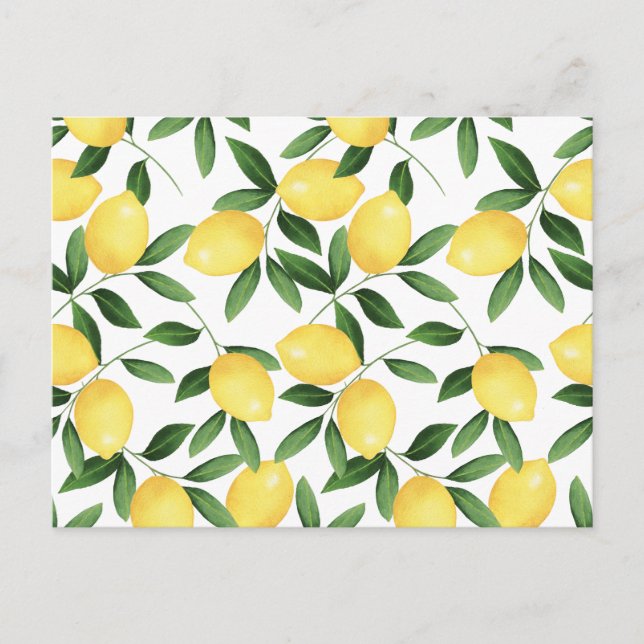 VATTENKOLOR LEMONS VYKORT (Framsida)
