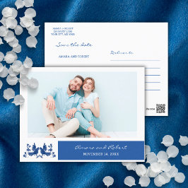 VATTENKOLOR OTOMI BIRDS - NAVY Spara datum Vykort