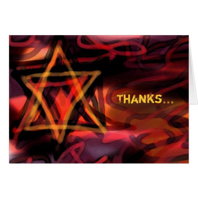 VATTENKOLOR STAR Pub Fladdermus - tackkort OBS Kort (Framsidan Horizontal)