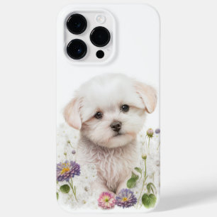 VATTENKOLOR WHITE BICHON FRISE PUPPY HUND