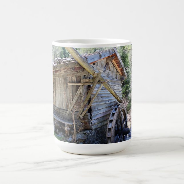 Vattenkvarn - rustik fotokopp kaffemugg (Center)