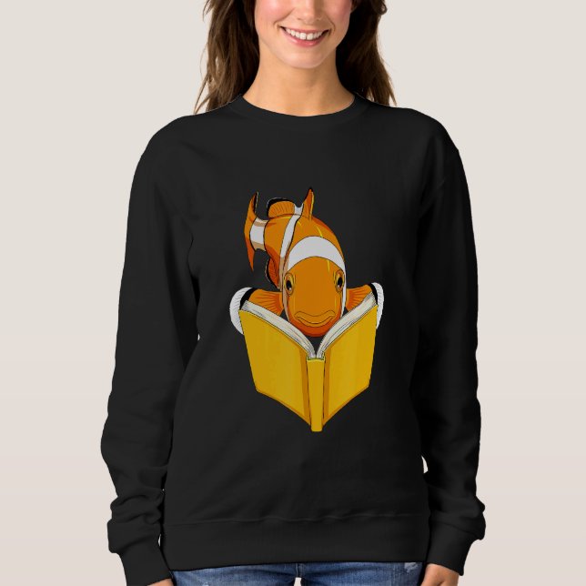 Vattenlevande fisk (Clownfish Read Bok) T Shirt (Framsida)