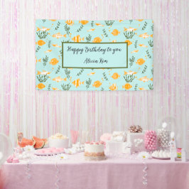 Vattenlevande fiskevatten Mönster-design