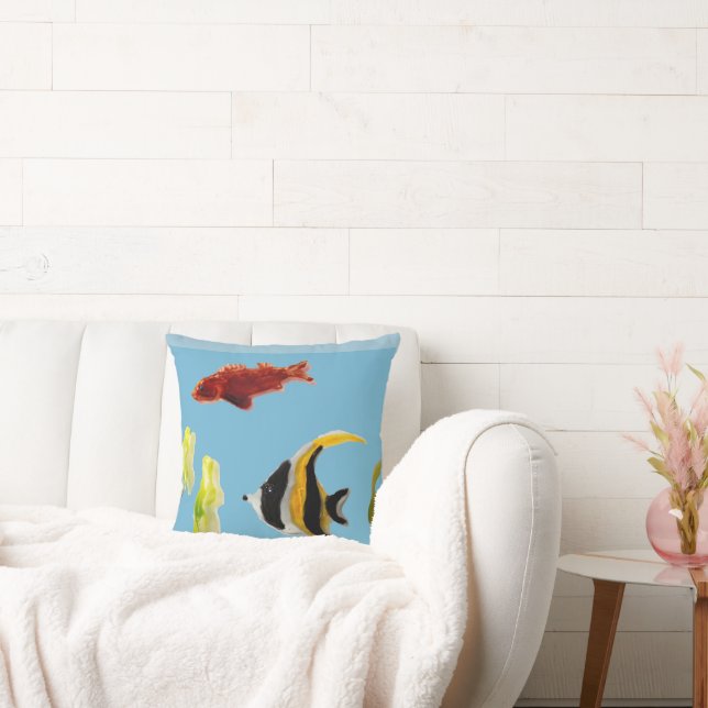 Vattenlevande konsthandel kudde (Soffa)