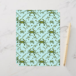 Vattenlevande krabbor Mönster design