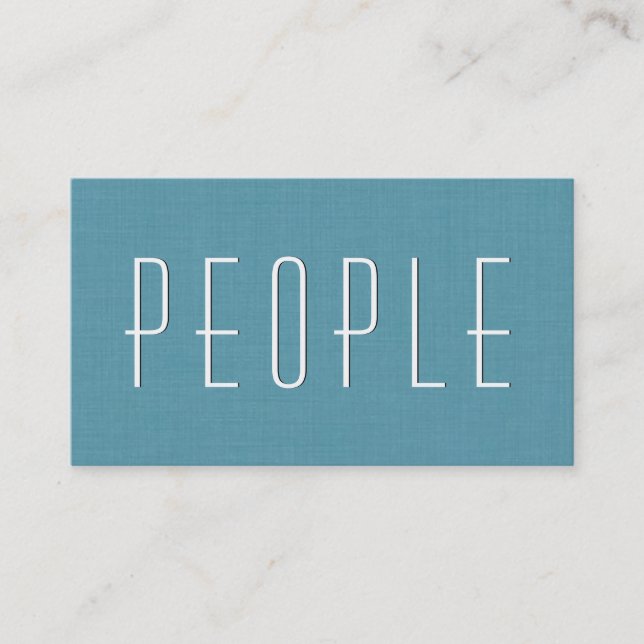 Vattenlevande MÄNSKLIGA RESURSER SOM BESTÅR AV ENK Visitkort (Framsida)