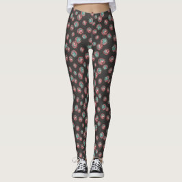 Vattenlevande och Rosa vattenfärgsvirus Leggings