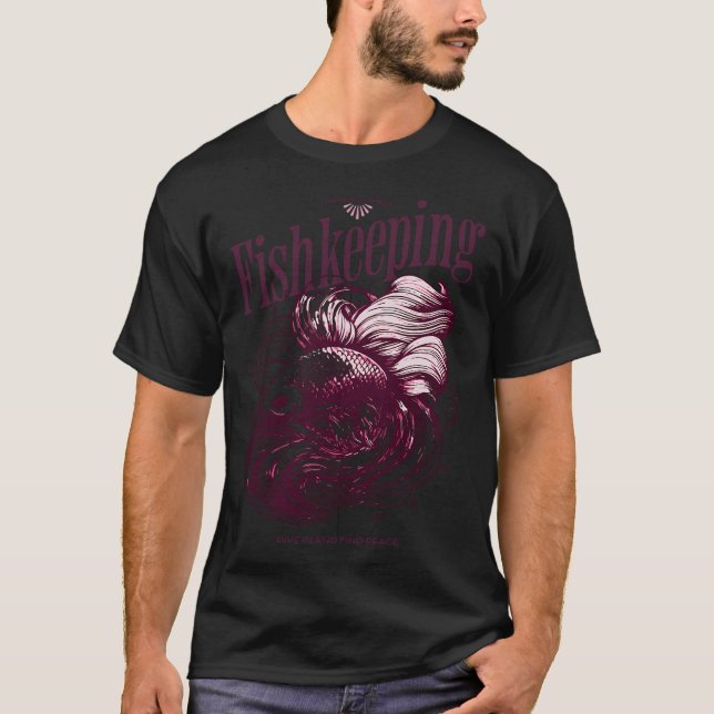 Vattenlevande regnbåge kontur t shirt (Framsida)