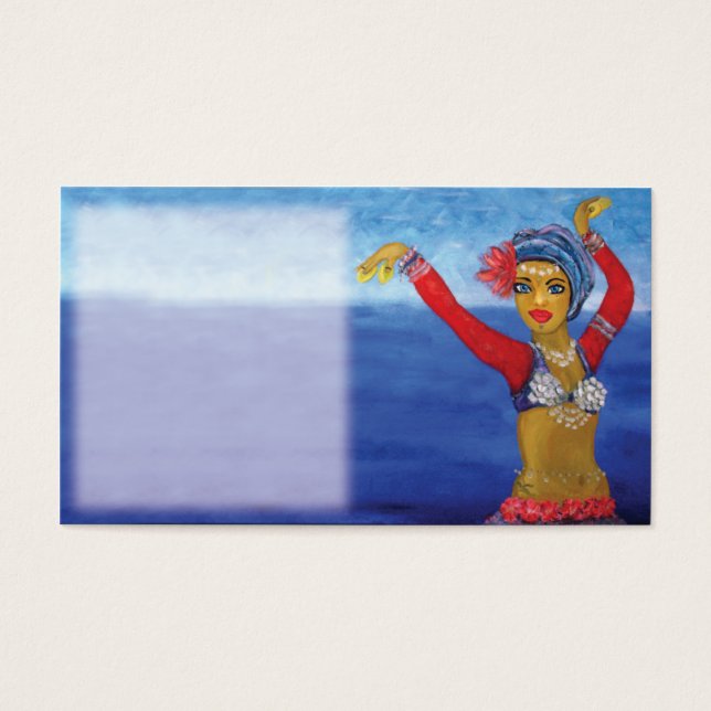 Vattenlevande stamkort visitkort (Framsidan)