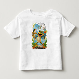 Vattenlevande Vänskap: Groda med fisk i Vatten T Shirt