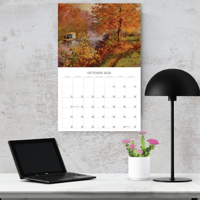 Vattenlilja blomsterlandskap Claude Monet Kalender (Skapare uppladdad)