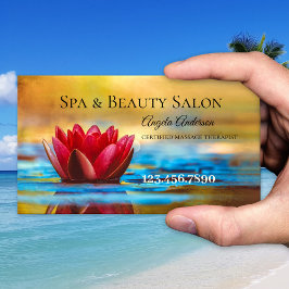 Vattenlilja Spa Skönhetsmassage Visitenkort Visitkort