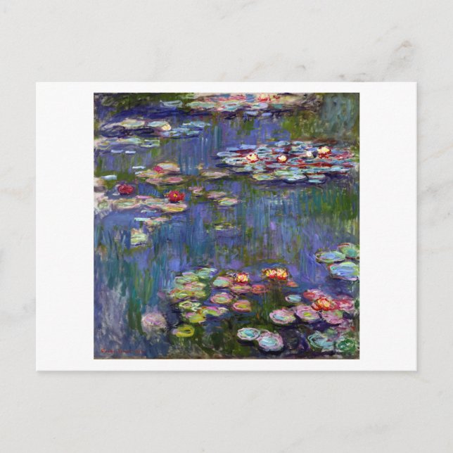 Vattenliljedammen, Monet Vykort (Framsida)
