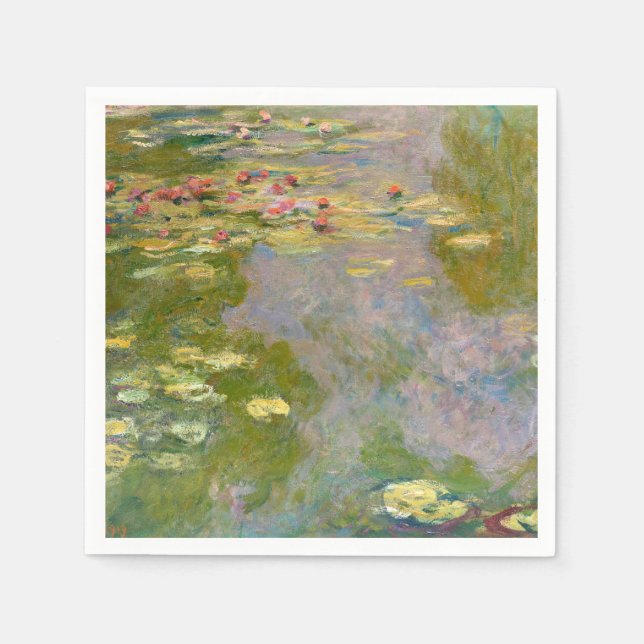 VATTENLILJOR av Claude Monet  Pappersservett (Framsidan)