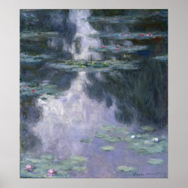 Vattenliljor av Claude Monet Poster
