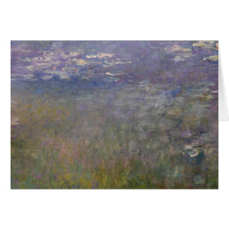 Vattenliljor av Claude Monet Vintage Impressionism Hälsningskort
