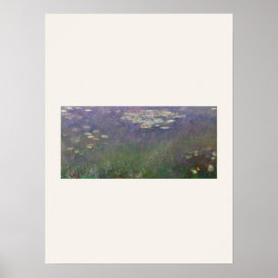 Vattenliljor av Monet - Impressionistisk konstaffi Poster