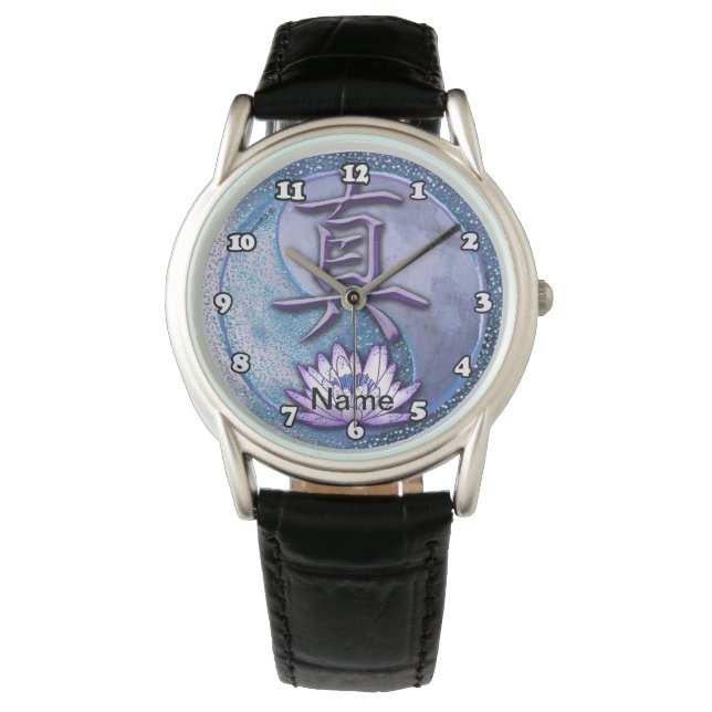 Vattenlotus Sanning Armbandsur (Framsida)