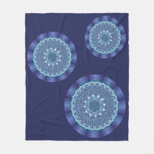 Vattenmandala Flanellfilt Fleecefilt