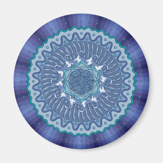 Vattenmandala Magnet (Framsidan)