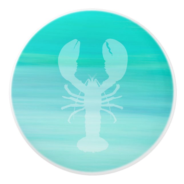Vattenmanlig turkos vatten med hummer knopp (Framsidan)