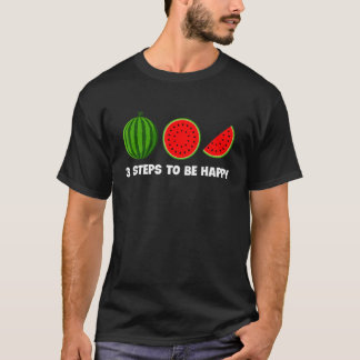 Vattenmelon 3 steg för att bli sommarfrukt i Lyckl T Shirt