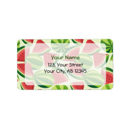 Vattenmelon Adressetikett