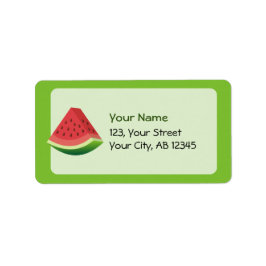 Vattenmelon Adressetikett